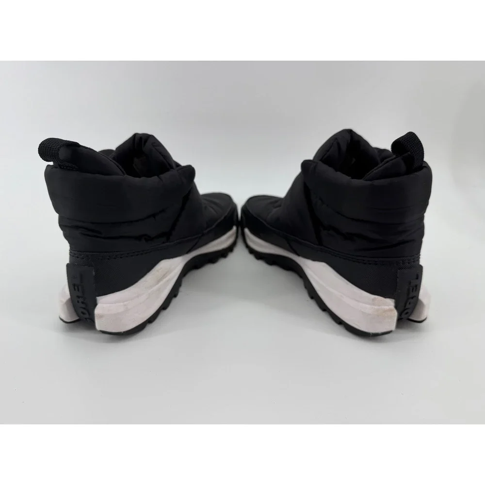 Sorel Kinetic Impact‎ NXT Puffy Boot Black White Women 9 Sneaker Boot